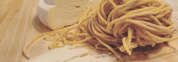 Tagliolini al tartufo nero e Montebore - Agnolotto Tortona