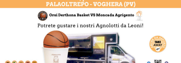 Agnolotto presente al match Derthona Basket - Moncada Agrigento