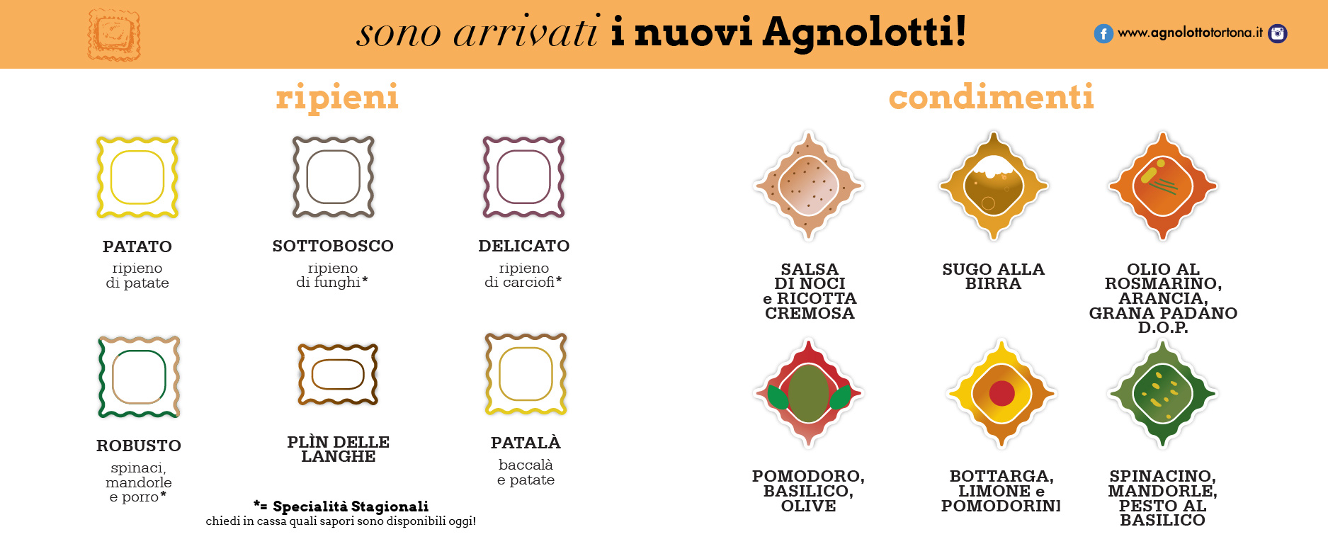 i nuovi Agnolotti - L'Agnolotto Tortona